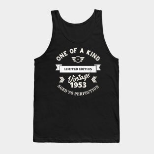 One of a Kind, Limited Edition, Vintage 1953, Aged to Perfection Tank Top